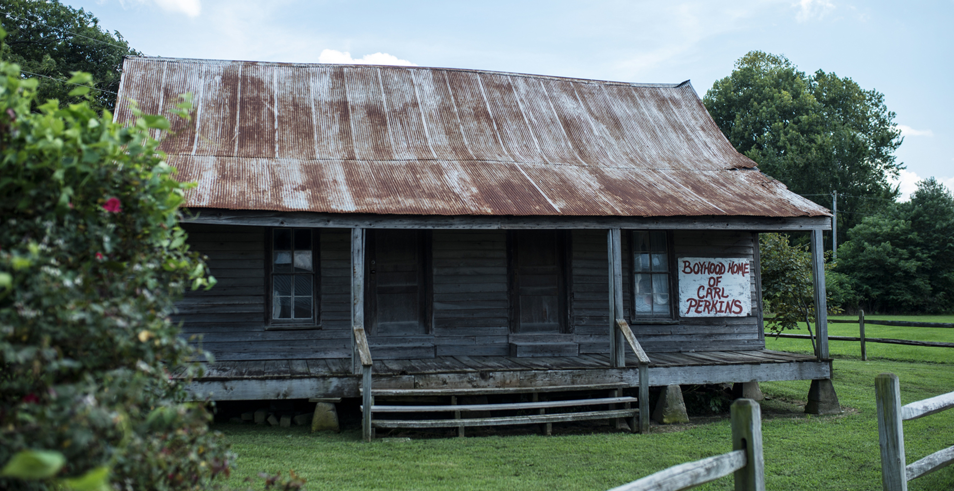 Carl Perkins boyhood home at the Visitor's Center in Tiptonville Tennessee