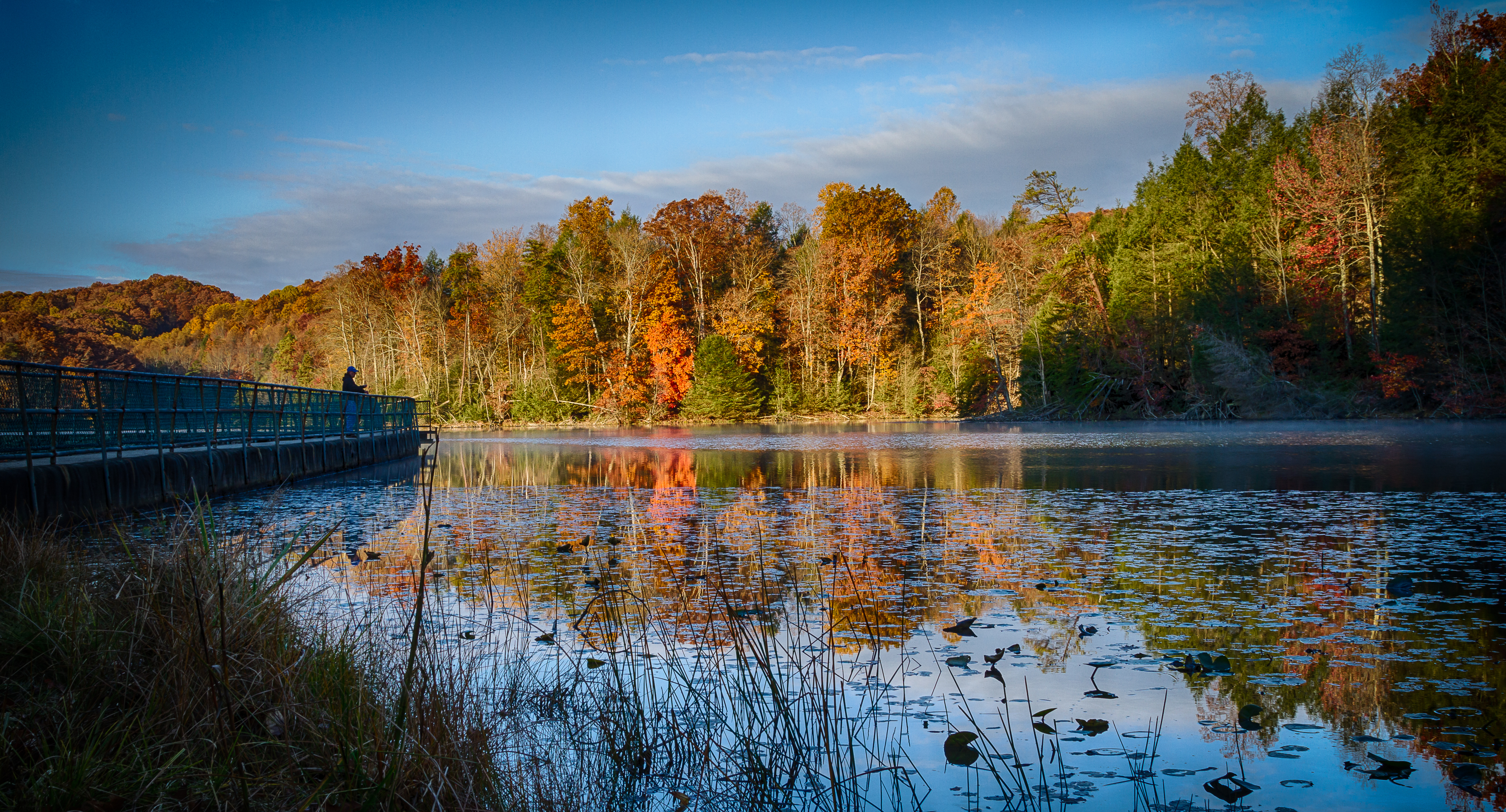 Fall color at Bays Mountain Park and Planetarium in Kingsport TN