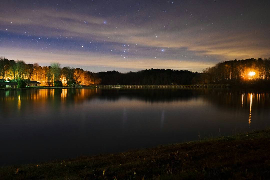 A starlit sky at Chickasaw State Park, TN