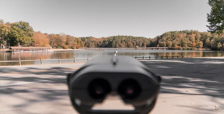 Colorblind viewfinder at Chickasaw State Park in Henderson, TN