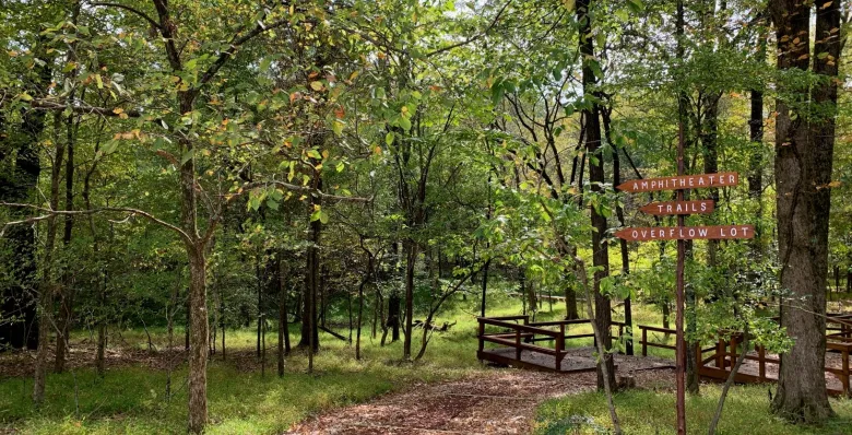A walking trail at Davies Manor Historic Site in Bartlett, TN
