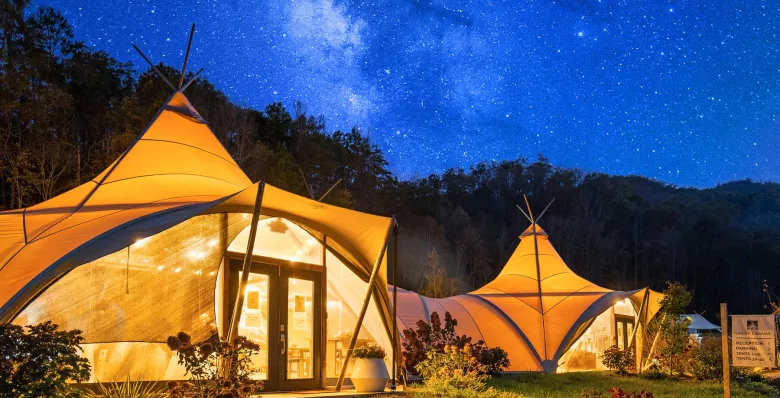 Great Smoky Mountains Under Canvas near Gatlinburg, Tennessee