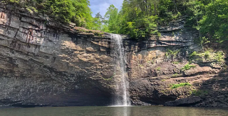 Foster Falls at South Cumberland State Park in East Tennessee near Chattanooga, TN