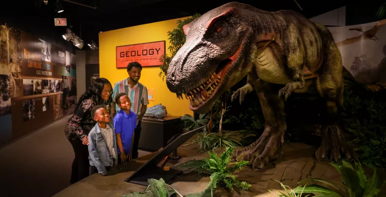 Dinosaurs at Memphis Museum of Science and History in Memphis TN