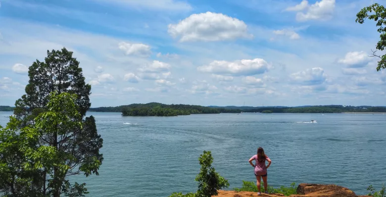 Mizell Bluff along the East Lakeshore National Recreation Trail, Loudon TN