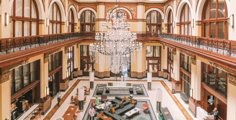 Opulent and historic Union Station Hotel in Nashville TN