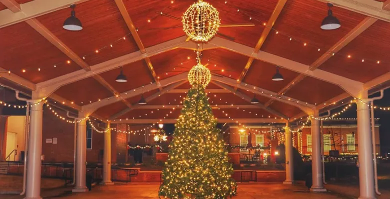 A fragrant pine tree stands strong and tall. The warm glow of lights, light up a decorated Hall. Soon voices will sing out bright and clear, For Savannah Tennessee Christmas is here. Written about Christmas in Savannah, Tennessee.