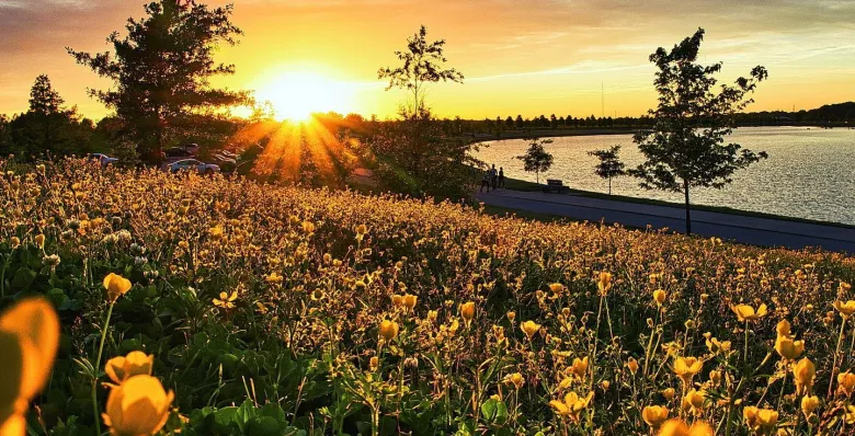 Hike along the water at Shelby Farms Park in Memphis TN