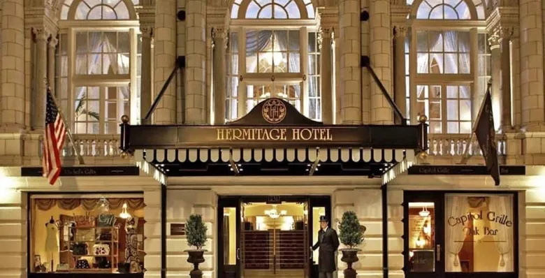 Exterior of The Hermitage Hotel in Nashville TN