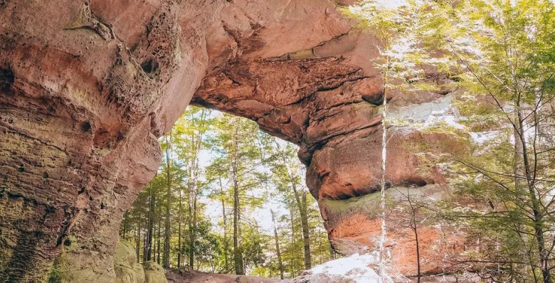 Twin Arches in Big South Fork National River and Recreation Area  in Oneida TN